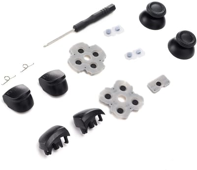 Dailygoods- Knoppen Vervangingsset - Controller Accessoires - Geleidende Rubber Pad - 3D Plastic - Handvat - Geschikt voor Controller - Controllerknoppen