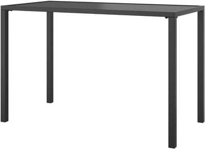 Eettafel voor tuin - Buitenmeubel - Terras dineren - Lamellen design - 110 x 54 cm - Antraciet