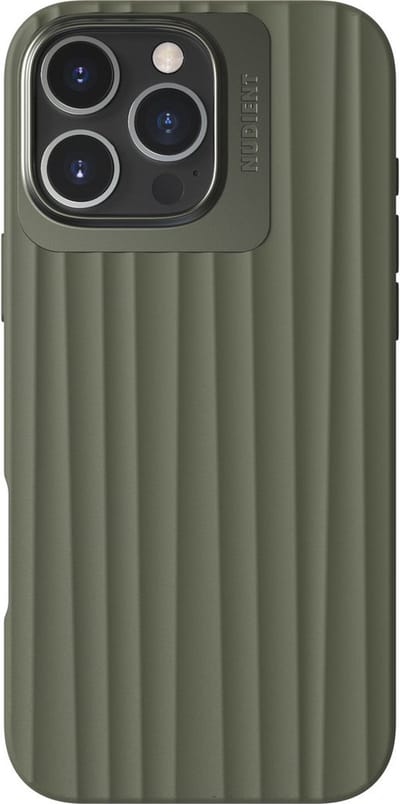 Nudient Bold MagSafe Case geschikt voor Apple iPhone 16 Pro Max Olive - Groen