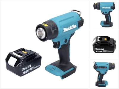 Makita DHG 180 F1 accu-heteluchtpistool 18 V 550 °C + 1x accu 3,0 Ah - zonder oplader
