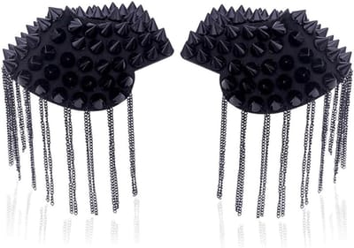 2 Stuks Schoudertassels met Keten Franje Schouderbadge met Lapel Pin voor Ma