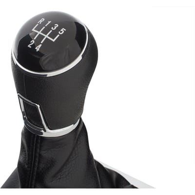 MODECAR - Versnellingspook & Manchet - VW Passat B6/B7/CC - 5-versnellingen - Zwart & Chroom
