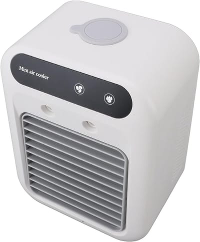Mini Luchtkoeler met Waterkoeling – 500 ml Watertank – Draagbaar – Energiezuinig – Voor Thuis en Kantoor