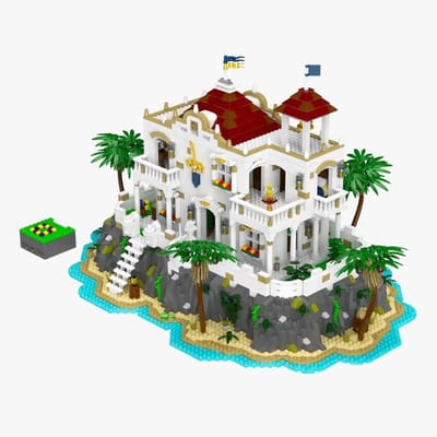 Gouverneurspaleis - Piratenset - Bouwen en Spelen - Bijna 4000 Delen - 10x10x10 cm