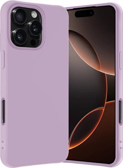 Hoes - Geschikt voor Apple iPhone 16 Pro - Sterk & Shockproof - Hoesje Cover - Siliconen Case - Lila