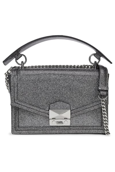 Karl Lagerfeld K/style Glitter Shoulder Bag Silver Taglia: OS | Borse Outlet | Donna | Grigio