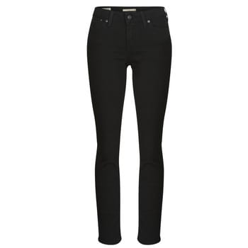 Levi's 712 Slim Welt Pocket Jeans Size: W26L30 | Slim Outlet | Dames | Zwart