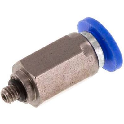 4mm x M 3 Messing/PA 66 Insteekfitting buitendraad NBR [5 Stuks]