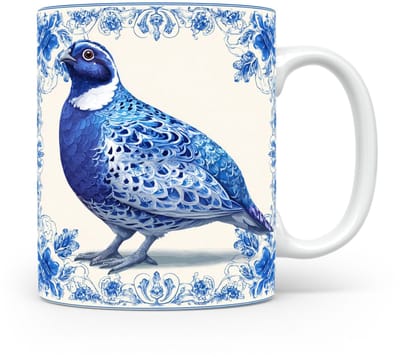 Mok Kwartel Beker voor koffie of tas voor thee, cadeau voor dierenliefhebbers, moeder, vader, collega, vriend, vriendin, kantoor, opa, oma, hond, kerst, sinterklaas, verjaardag