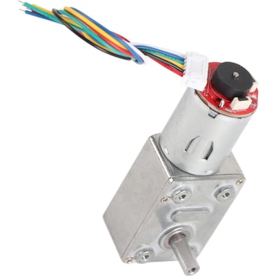 Moteur à courant continu à couple élevé, réducteur à engrenages avec encodeur, verrouillage automatique robuste(40 tr/min)