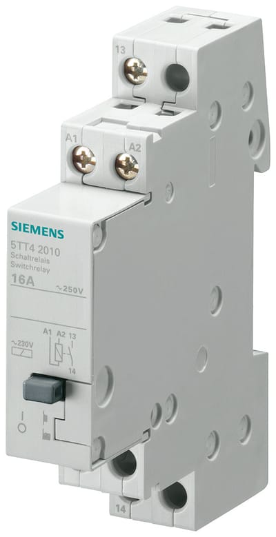 Siemens 5TT4201-0 Schakelrelais Nominale spanning: 250 V Schakelstroom (max.): 16 A 1x NO Piece 1 stuk(s)