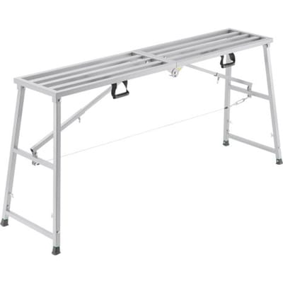 VEVOR Werkplatform 900-1500 mm, Opvouwbare trap van gelegeerd staal, Draagbaar werkplatform, Draagvermogen 400 kg, Opstapje voor het schilderen van gipsplaten, schoonmaken, wassen
