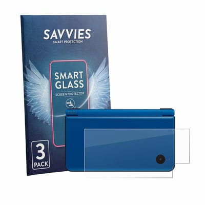 3 Stuks Savvies Screenprotector - geschikt voor Nintendo DSi XL (Behuizing) - beschermfolie glas transparant