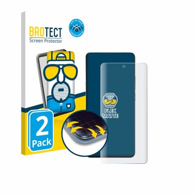 BROTECT - Screenprotector voor Motorola Signature - Folie Beschermfolie matte volledig dekking 2 Stuks