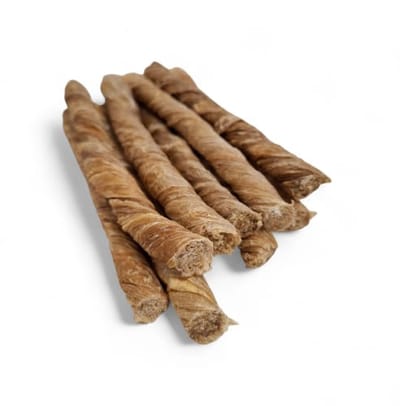 Kalfsblaas - Twisted Bladder - gedraaide kalfsblaas sticks -Eiwitrijke Kauwsnack voor Honden