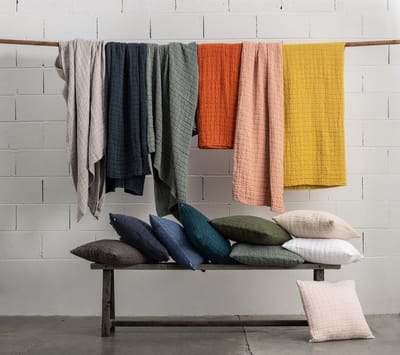 Katoenen Swami Vivaraise plaid 100% - 130 x 200 cm