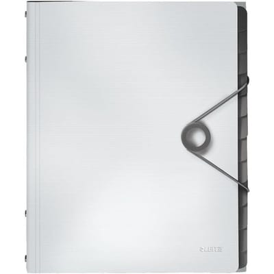 LEITZ® documentenmap Solid, A4, 3 flappen, 12 vakken, PP, wit