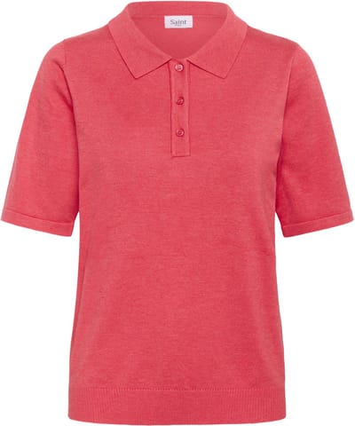 Saint Tropez MilaSZ Polo SS Pullover Dames Trui - Honeysuckle Melange