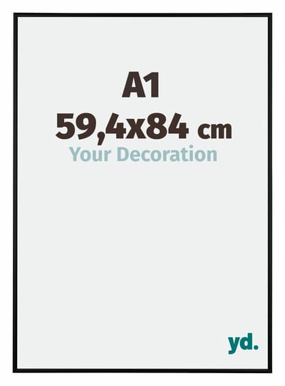 Your Decoration - Puzzellijst 59,4x84 cm - Zwart Mat - Puzzellijst 1500-2000 stukjes - Aluminium Fotolijst - Kent