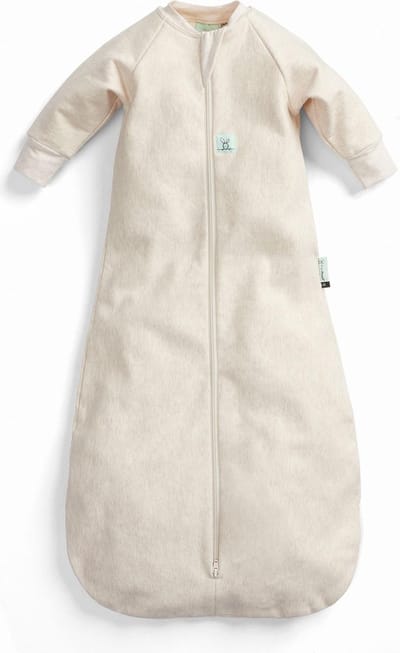 Ergopouch Jersey Slaapzak met mouwen - 1.0 Tog - Baby Slaapzak - Slaapzakken - Slaapzak kind - Slaapzak 80 cm - Oatmeal Marle