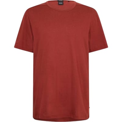 Boss Heren Tiburt Effen T-Shirt (Bruin)