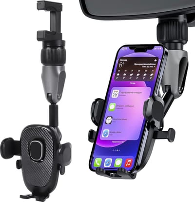 Telefoonhouder auto - GSM Houder - Auto Accessories Interieur - Autohouder Voor Binnenspiegel Hoofdsteun - Smartphone Mobiel Houder - Telefoonhouders auto spiegel Auto Accessoires - Auto telefoonhouder - Auto spiegel