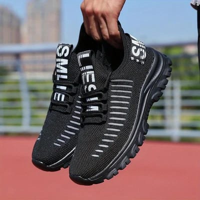 Casual Sneakers voor Dames Lichtgewicht Buiten Hardloopschoenen Comfortabele Sportschoenen voor Dames Joggen Tennis Ademende Wandelschoenen 36 black