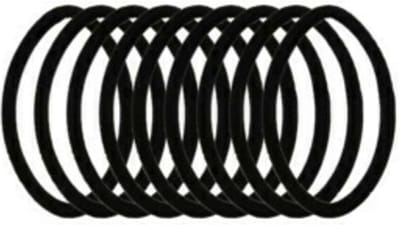 Zenner Haarelastiek Metal Free Bamboe Zwart - 9 stuks