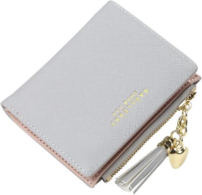 Korte Portemonnee met Kwastje en Rits - Mini Debitcardhouder voor Dames - Leuk Cadeau