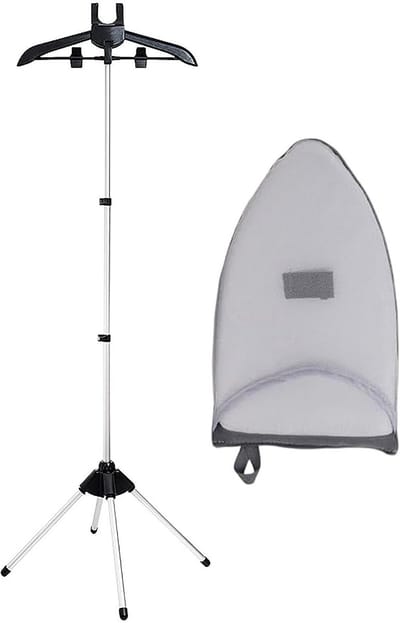 Opvouwbaar Wasrek - Draagbare Kledinghanger - Kleding Stomen Drogen - Robuuste Aluminium Constructie - Compact Opvouwbaar - Zwart