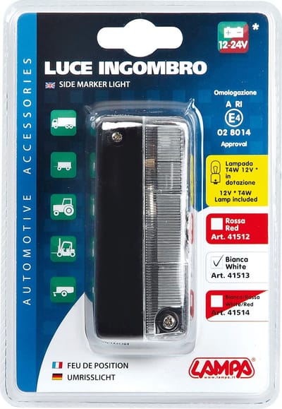 Zijlicht Wit 12/24V T4W