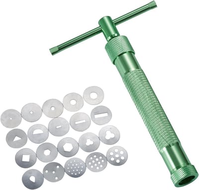 Fondantpers met 20 vormen voor suikerpasta - Decoratiegereedschap voor taarten en suikerwerk