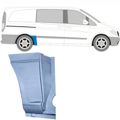 Reparatiepaneel achterspatbord voor Mercedes Vito W639 2003-2014 / Rechts
