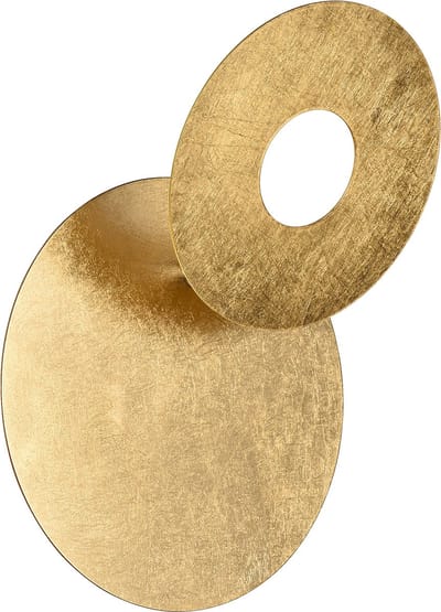 LED Wandlamp - Trion Marina - 6W - Warm Wit 3000K - Rond - Goud - Metaal