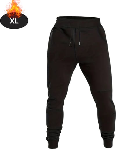 Livano Trainingsbroek Heren - Sportbroek - Trainingsbroek Lang - Trainingspak - Sportkleding - Zwart - XL