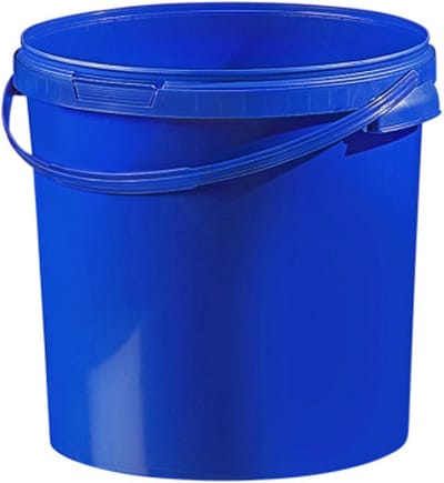 Kunststof Emmer - Opslag Bak - Huishoudelijk Gebruik - Inclusief Deksel - 21 Liter - Kleurrijk