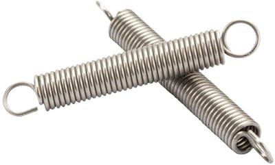 Trekveren met haken - Verlengveren - Diverse toepassingen - Roestvrij staal - 10 stuks - Zilverkleurig
