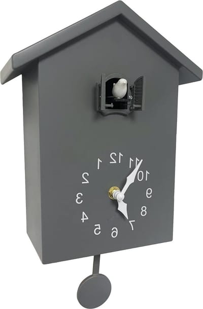 Koekoeksklok Modern - Koekkoeksklok - Koekoeksklokken – Wandklok - Cuckoo Klok – Grijs