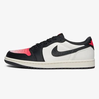 Paris Saint-Germain x Air Jordan 1 Retro Low OG Sail Pink Oxford Unisex Sneakers Rood Off-Noir Infrared-23 HF8828-100 42