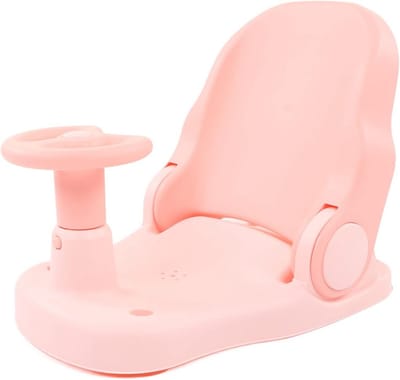 Babybadstoel - Peuterbadje - Veilig Buitelen - Antislip Zuignappen - 39 x 29 x 15 cm - Roze