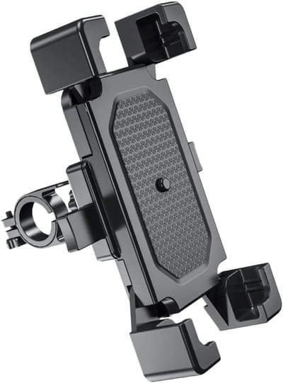 Telefoonhouder motor en fiets - stuurbevestiging - stevige grip - 18*13*14cmvoor fiets en motor - geschikt voor navigatie onderweg