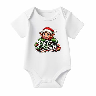 Romper Elf size - wit - korte mouw