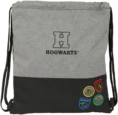 Rugtas met Koordjes Harry Potter House of champions Zwart Grijs 35 x 40 x 1 cm