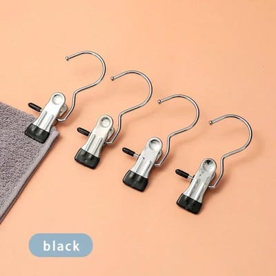 10/1 stuks Roestvrij Staal Wasknijpers Kledingknijper Met Haak Draagbare Ophangbare Kledingclip Kledingorganizer Hanger 1pcs