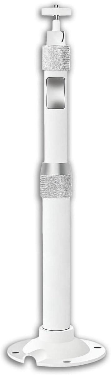 Camera Ophanging - Telescopisch Frame - Beveiligingssysteem - Verstelbare Hoogte - Aluminium - Wit