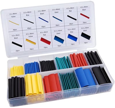 Set van 280 delig Krimpkous - Kabelschoen - Kabelschoentjes - Diverse Kleuren - Handige Opbergbox - LOUZIR