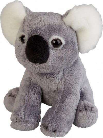 Ravensden Pluche dierenknuffel - koala beer - 15 cm - buideldier knuffel