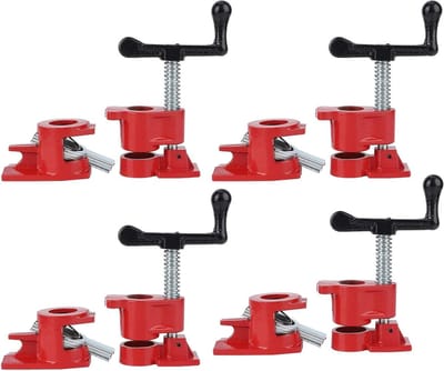 4 stuks zware snelspanklemmen voor lijmen - 3/4 inch houten klemset met houtschroef .