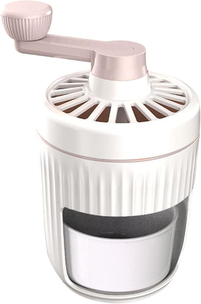 IJsmachine Handmatig - Ijsbreker Sneeuwkegels - Zomerse Drankjes Maken - BPA-vrij Roestvrij Staal - 23 x 13 cm - Zilver