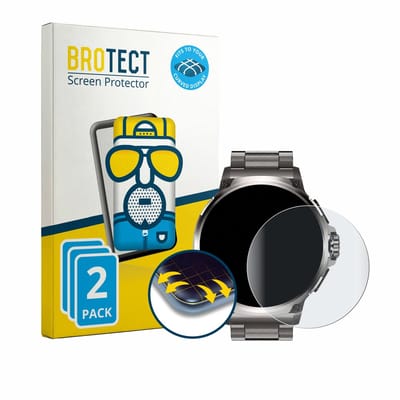 BROTECT - Screenprotector voor Fosmet Smartwatch 1.92" - Folie Beschermfolie matte volledig dekking 2 Stuks